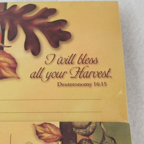 Brownlow Kitchen 12 Recipe Card Magnetic Notepad Gift Set Harvest Blessing New - Picture 4 of 6